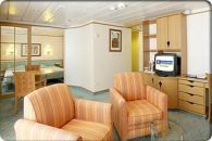 foto camarote categoria Royal Suite Familiar